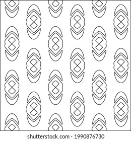  vector pattern with triangular elements. Geometric ornament for wallpapers and backgrounds. Black and white pattern. 