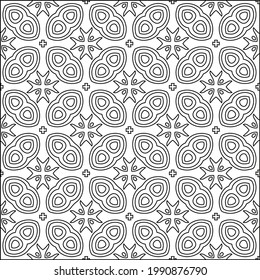  vector pattern with triangular elements. Geometric ornament for wallpapers and backgrounds. Black and white pattern. 