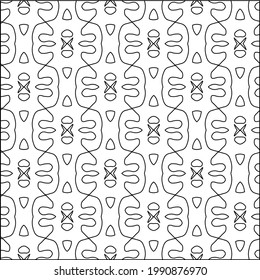  vector pattern with triangular elements. Geometric ornament for wallpapers and backgrounds. Black and white pattern. 