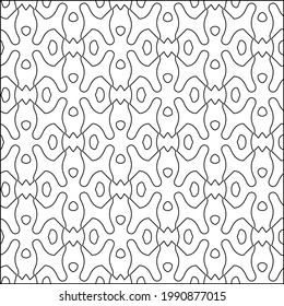  vector pattern with triangular elements. Geometric ornament for wallpapers and backgrounds. Black and white pattern. 