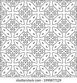  vector pattern with triangular elements. Geometric ornament for wallpapers and backgrounds. Black and white pattern. 