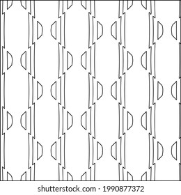  vector pattern with triangular elements. Geometric ornament for wallpapers and backgrounds. Black and white pattern. 