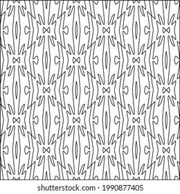 vector pattern with triangular elements. Geometric ornament for wallpapers and backgrounds. Black and white pattern. 