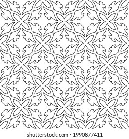  vector pattern with triangular elements. Geometric ornament for wallpapers and backgrounds. Black and white pattern. 