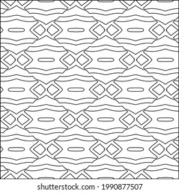  vector pattern with triangular elements. Geometric ornament for wallpapers and backgrounds. Black and white pattern. 