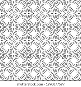  vector pattern with triangular elements. Geometric ornament for wallpapers and backgrounds. Black and white pattern. 