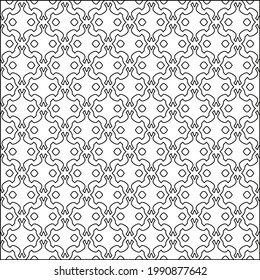  vector pattern with triangular elements. Geometric ornament for wallpapers and backgrounds. Black and white pattern. 