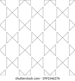  vector pattern with triangular elements. Geometric ornament for wallpapers and backgrounds. Black and white pattern. 