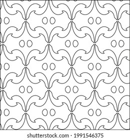  vector pattern with triangular elements. Geometric ornament for wallpapers and backgrounds. Black and white pattern. 