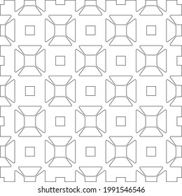  vector pattern with triangular elements. Geometric ornament for wallpapers and backgrounds. Black and white pattern. 