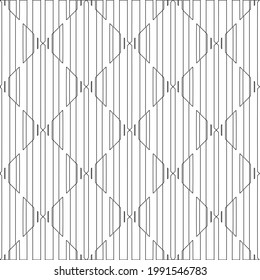  vector pattern with triangular elements. Geometric ornament for wallpapers and backgrounds. Black and white pattern. 
