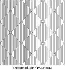  vector pattern with triangular elements. Geometric ornament for wallpapers and backgrounds. Black and white pattern. 