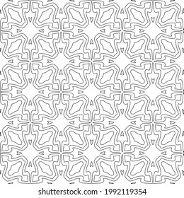  vector pattern with triangular elements. Geometric ornament for wallpapers and backgrounds. Black and white pattern. 