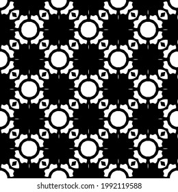  vector pattern with triangular elements. Geometric ornament for wallpapers and backgrounds. Black and white pattern. 