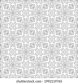  vector pattern with triangular elements. Geometric ornament for wallpapers and backgrounds. Black and white pattern. 