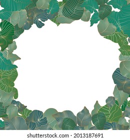  Vector pattern with tropical monstera leaves of different colorful shades on white background. Exotic botanical design for textile, wallpaper, website, wrapping paper, hawaiian style shirt