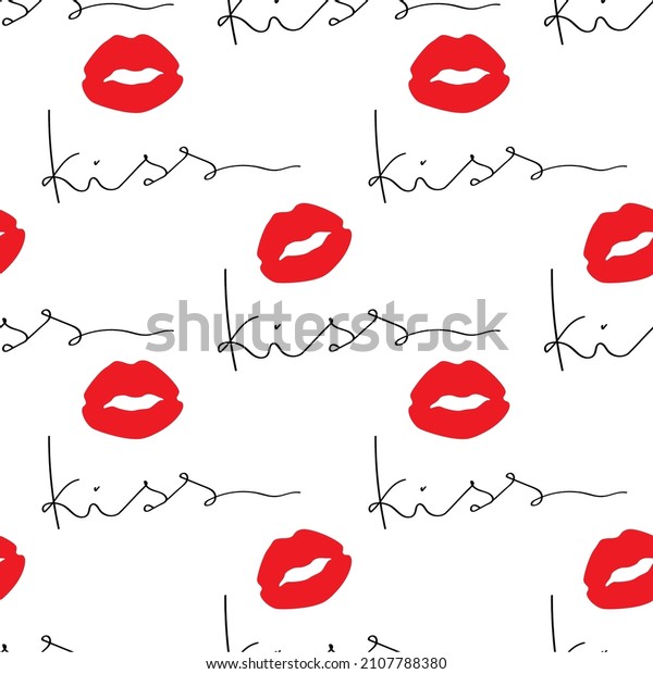 vector pattern for valentines day. simple line\
seamless design. on white\
background