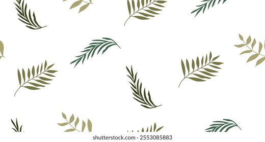 vector pattern of various types of plants and flowers. vector plant and flower pattern. Design for wallpaper, wrapping paper, background, fabric. Seamless vector floral pattern