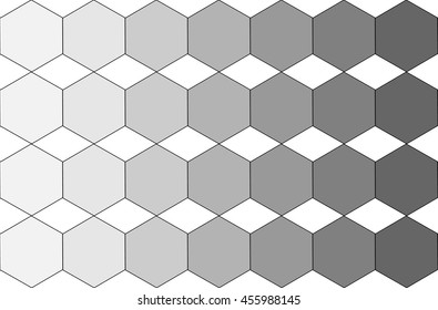 Vector pattern. Vintage stylish texture. Repeating geometric background with  variously grey color.