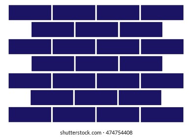 Vector pattern. Vintage stylish texture. Repeating rectangular background with navy color