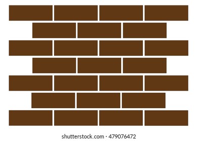 Vector pattern. Vintage stylish texture. Repeating rectangular background with walnut color.