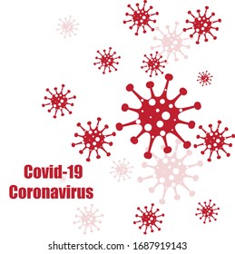 Patrón vectorial con virus. Patrón médico de Coronavirus covid-19.
