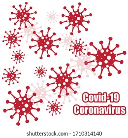 patrón vectorial con virus. Patrón médico de Coronavirus covid-19.