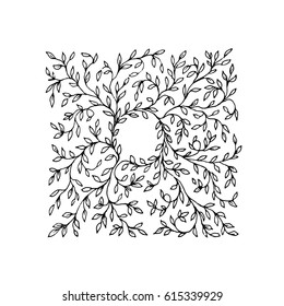 Vector pattern. Pattern. Wallpaper. Done with a sketch in black and white. Isolated on white background.
