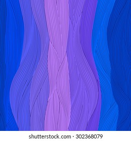 vector pattern of the waves of hair