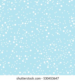 Vector pattern of white dots on a blue background