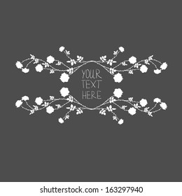 Vector pattern with white roses