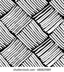 vector pattern Wicker black and white