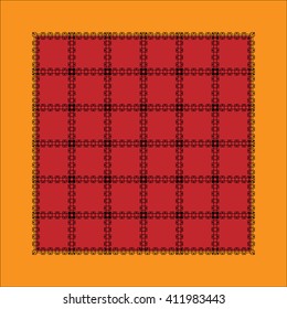 Vector pattern with yellow and red color