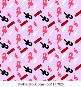 Vector pattern.illustration of a set of Christmas candy