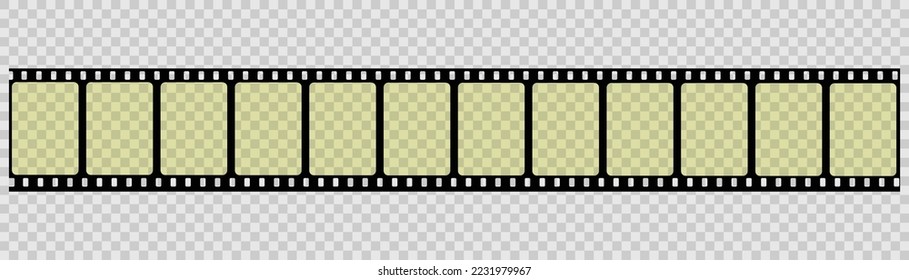 Vector patterns of cinema strips. A photo, a movie, or a negative of a movie