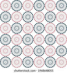 Vector of patterns design with artistic round shape in flat style. Can be use for wallpaper or textured background