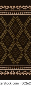 Vector Patterns designs.Tribal style with black and dark brown and red.
