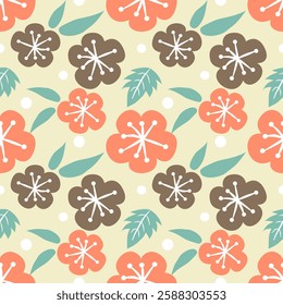 Vector patterns of fabric, wallpaper, wrapping paper, mats and bed sheets, continuous in different sizes and repeatable, of floral and leaf images.