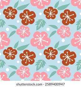 Vector patterns of fabric, wallpaper, wrapping paper, mats and bed sheets, continuous in different sizes and repeatable, of floral and leaf images.