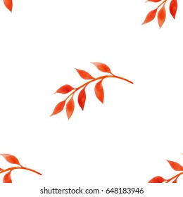 Vector patterns from leaves watercolor, vector.