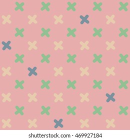A vector patterns made with 'plus' sign.