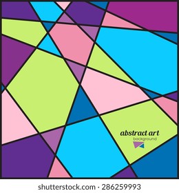 Vector patterns, polygon art colored abstract illustration. Contrast borders and frames. Web and mobile interface template. Corporate website design. Black beige pink purple violet green blue indigo