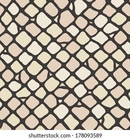 Vector paving stone seamless background