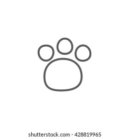 Vector Paw Icon