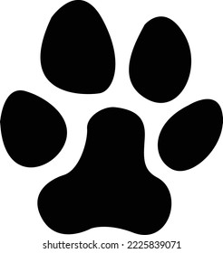 huella vectorial de un gato.dog