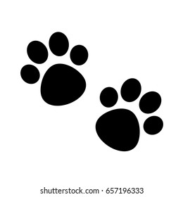 Vector paw prints