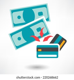 Vector Pay by Credit Card Icon