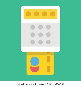 Vector Payment by Credit Card Icon Transaction Concept
