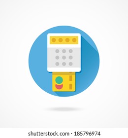 Vector Payment by Credit Card Icon Transaction Concept