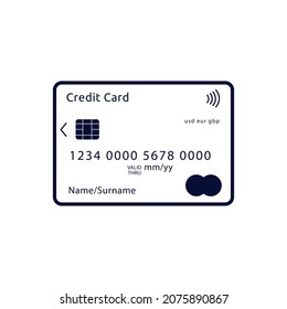 Tarjeta de pago vectorial para su negocio.